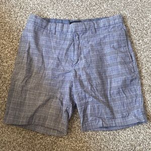 Banana republic, Aiden club shorts, size 32 gray plaid